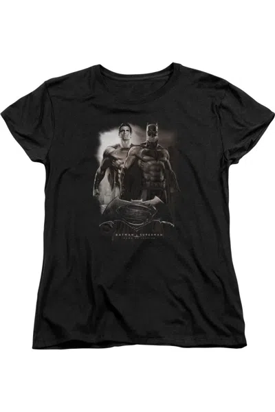 Gildan Batman V Superman Dawn Short Sleeve Womens Tee / T-shirt In Black