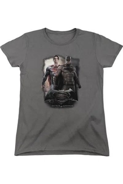 Gildan Batman V Superman Dawn Short Sleeve Womens Tee / T-shirt In Pink