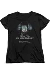 Gildan Batman V Superman Do You Bleed Short Sleeve Womens Tee / T-shirt In Black