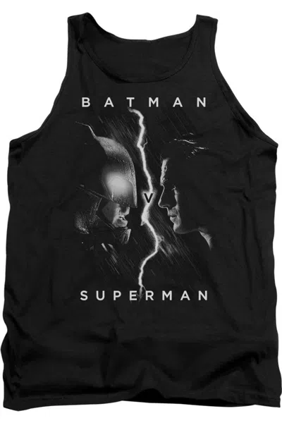 Gildan Batman V Superman Face To Face Adult Tank Top In Black