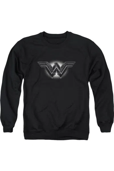 Gildan Batman V Superman Glow Emblem Adult Crewneck Sweatshirt In Black