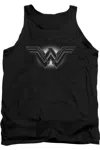 Gildan Batman V Superman Glow Emblem Adult Tank Top In Black