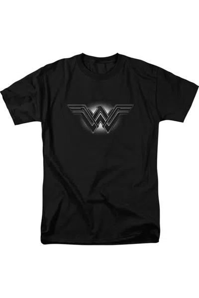 Gildan Batman V Superman Glow Emblem Short Sleeve Adult Tee / T-shirt In Black