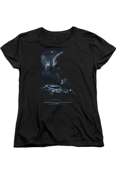 Gildan Batman V Superman Gotham Knight Short Sleeve Womens Tee / T-shirt In Black