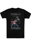 Gildan Batman V Superman Hero Split Short Sleeve Adult Tee / T-shirt In Black