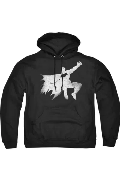 Gildan Batman V Superman Knight Silhouette Adult Pull Over Hoodie / Hooded Sweatshirt In Black