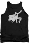 Gildan Batman V Superman Knight Silhouette Adult Tank Top In Black