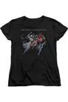 Gildan Batman V Superman Lightning Fight Short Sleeve Womens Tee / T-shirt In Black