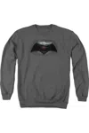 Gildan Batman V Superman Logo Adult Crewneck Sweatshirt In Pink