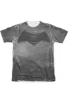 Gildan Batman V Superman Logo City Adult Poly/cotton Short Sleeve Tee / T-shirt In White