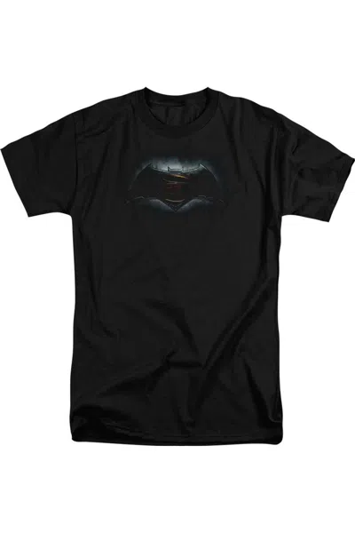 Gildan Batman V Superman Logo Short Sleeve Adult Tall Tee / T-shirt In Black