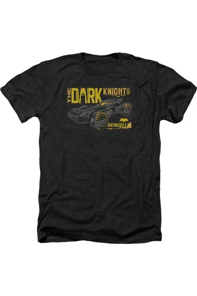 Gildan Batman V Superman Mobile Dark Knight Adult Heather Tee / T-shirt In Black