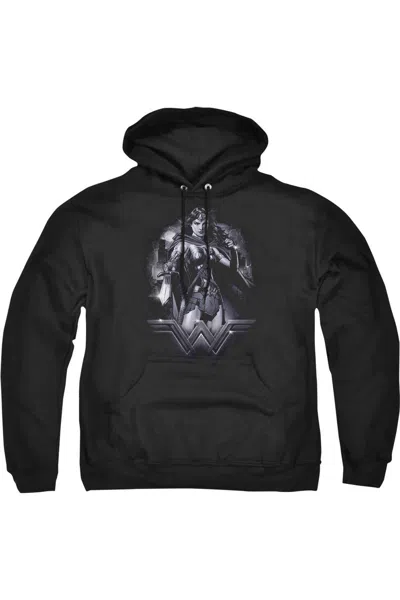 Gildan Batman V Superman Rainy Night Adult Pull Over Hoodie / Hooded Sweatshirt In Black