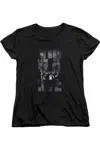 Gildan Batman V Superman Rainy Viglante Short Sleeve Womens Tee / T-shirt In Black
