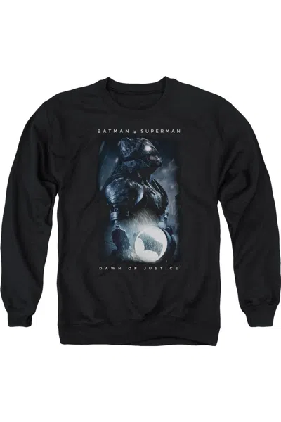 Gildan Batman V Superman Signal Adult Crewneck Sweatshirt In Black