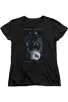 Gildan Batman V Superman Signal Short Sleeve Womens Tee / T-shirt In Black