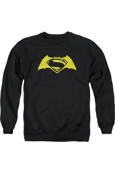 Gildan Batman V Superman Simple Logo Adult Crewneck Sweatshirt In Black