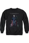 Gildan Batman V Superman Stand Tall Adult Crewneck Sweatshirt In Black