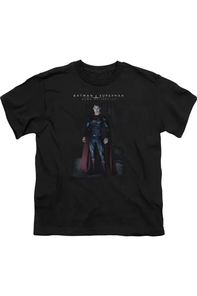 Gildan Kids' Batman V Superman Stand Tall Short Sleeve Juvenile Tee / T-shirt In Black
