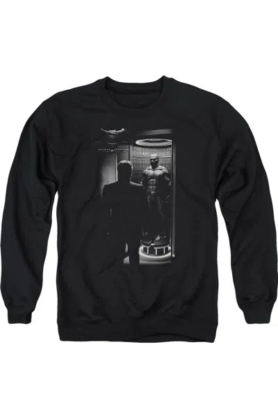 Gildan Batman V Superman Suit Up Adult Crewneck Sweatshirt In Black