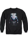 Gildan Batman V Superman Supe Ground Zero Adult Crewneck Sweatshirt In Black