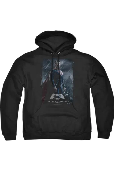 Gildan Batman V Superman Supe Poster Adult Pull Over Hoodie / Hooded Sweatshirt In Black