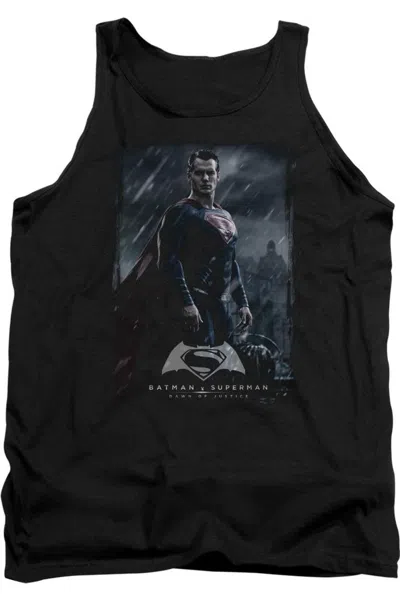 Gildan Batman V Superman Supe Poster Adult Tank Top In Black