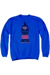 Gildan Batman V Superman Super Justice Adult Crewneck Sweatshirt In Blue