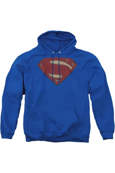 Gildan Batman V Superman Super Movie Logo Adult Pull Over Hoodie / Hooded Sweatshirt In Blue