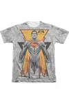 Gildan Batman V Superman Super Tech Sub Adult Poly/cotton Short Sleeve Tee / T-shirt In White
