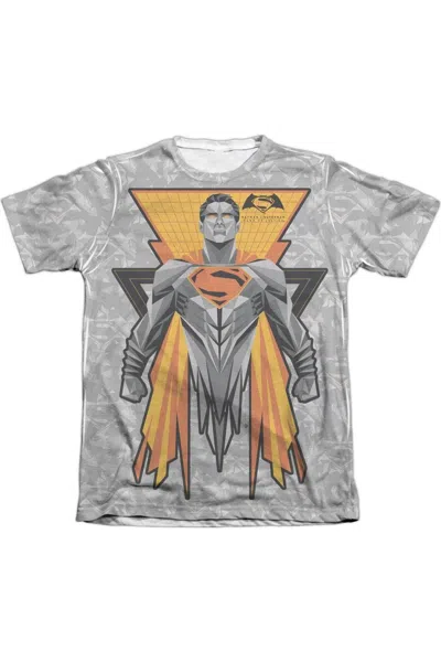 Gildan Batman V Superman Super Tech Sub Adult Poly/cotton Short Sleeve Tee / T-shirt In White
