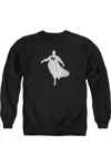 Gildan Batman V Superman Superman Silhouette Adult Crewneck Sweatshirt In Black