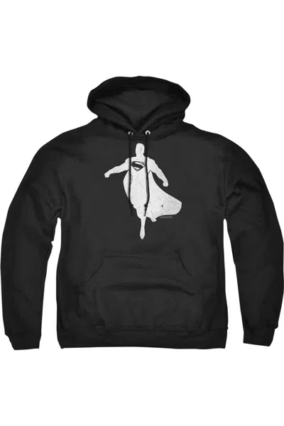 Gildan Batman V Superman Superman Silhouette Adult Pull Over Hoodie / Hooded Sweatshirt In Black