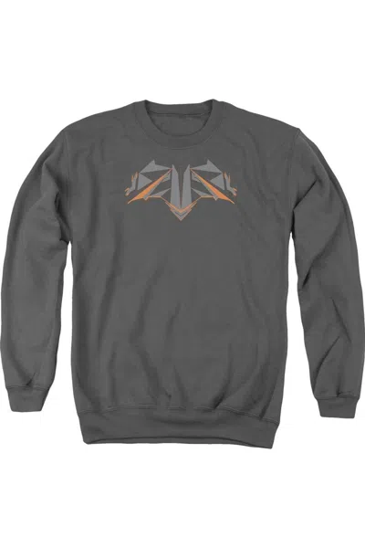 Gildan Batman V Superman Tech Bat Logo Adult Crewneck Sweatshirt In Pink