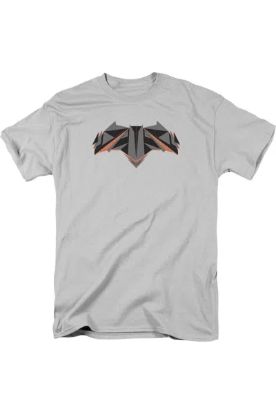 Gildan Batman V Superman Tech Bat Logo Short Sleeve Adult Tee / T-shirt In Silver