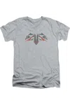 Gildan Batman V Superman Tech Bat Logo Short Sleeve Adult V Neck Premium Cotton Tee / T-shirt In Multi