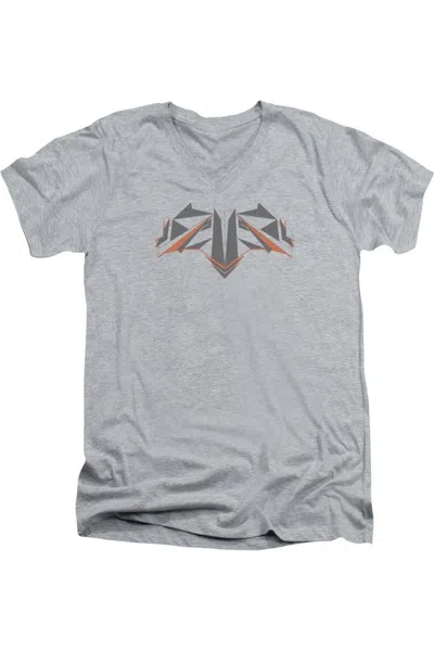 Gildan Batman V Superman Tech Bat Logo Short Sleeve Adult V Neck Premium Cotton Tee / T-shirt In Multi