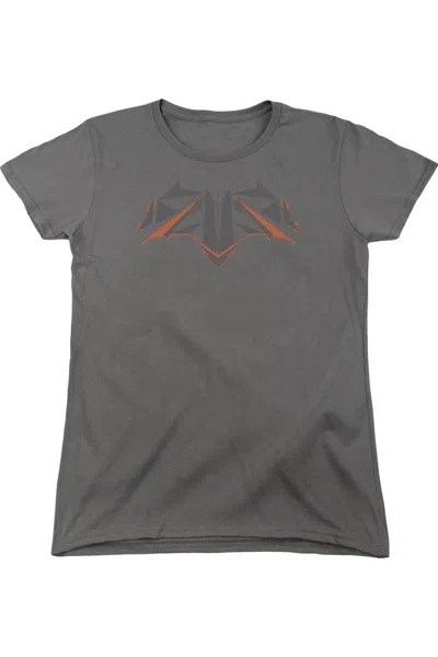 Gildan Batman V Superman Tech Bat Logo Short Sleeve Womens Tee / T-shirt In Pink