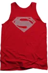 Gildan Batman V Superman Techy S Adult Tank Top In Red