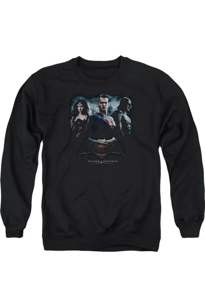 Gildan Batman V Superman The Crew Adult Crewneck Sweatshirt In Black