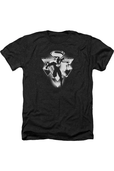 Gildan Batman V Superman Triple Diamond Adult Heather Tee / T-shirt In Black