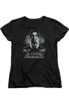 Gildan Batman V Superman Unequaled Short Sleeve Womens Tee / T-shirt In Black