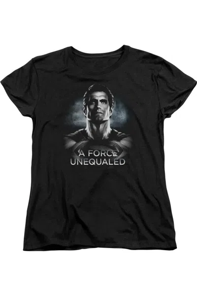 Gildan Batman V Superman Unequaled Short Sleeve Womens Tee / T-shirt In Black