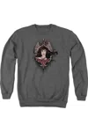 Gildan Batman V Superman Winged Goddess Adult Crewneck Sweatshirt In Pink