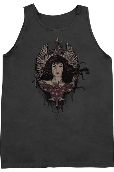 Gildan Batman V Superman Winged Goddess Adult Tank Top In Pink
