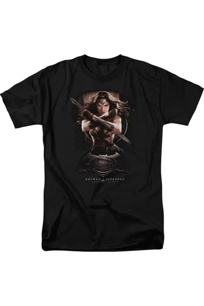 Gildan Batman V Superman Wonder Woman Ground Zero Short Sleeve Adult Tee / T-shirt In Black