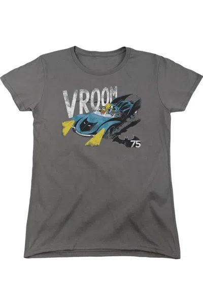 Gildan Batman Vroom Short Sleeve Womens Tee / T-shirt In Pink