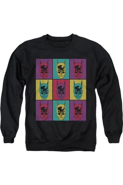 Gildan Batman Warhol Batman Adult Crewneck Sweatshirt In Black