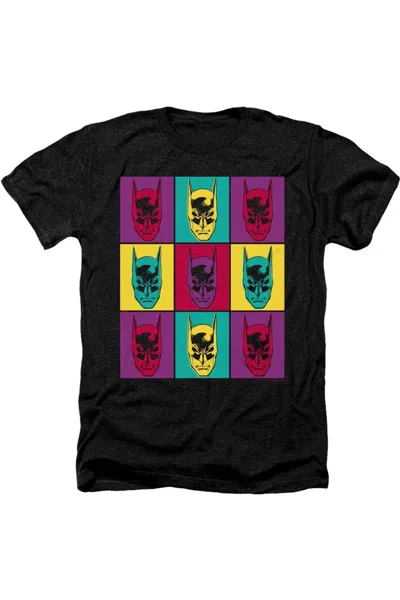 Gildan Batman Warhol Batman Adult Heather Tee / T-shirt In Black