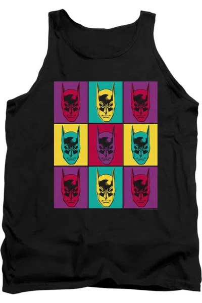Gildan Batman Warhol Batman Adult Tank Top In Black
